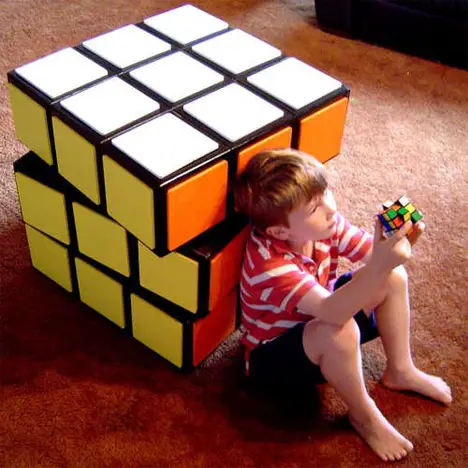 Rubik's Cube Chest of Drawers Scale