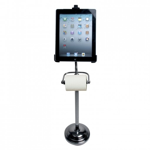 iPad stand and tissue holder portrait