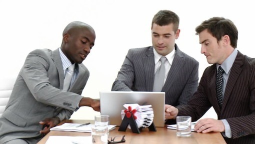 businessmen in a meeting