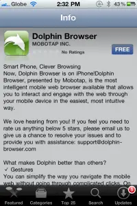 Dolphin Browser App Store