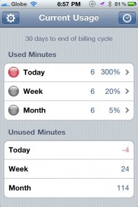 Current Usage Current Usage