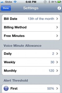 Voice Minute Allowance Voice Minute Allowance