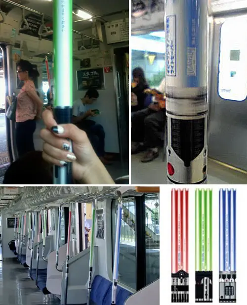 subway sabers Lightsaber Railings