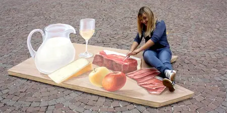 3D Street Art Food
