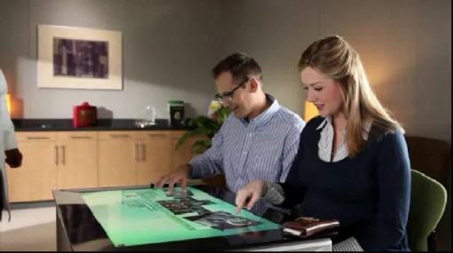 Touchscreen table computer