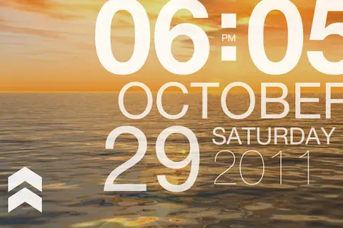 iPhone clock