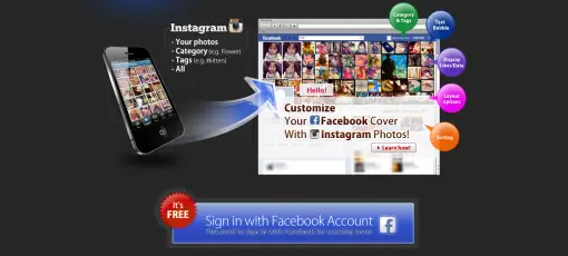 InstaCover Customize Facebook Cover Photo