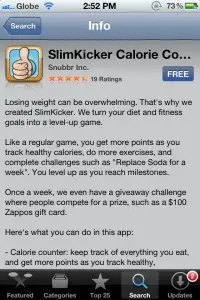 SlimKicker App Store SlimKicker