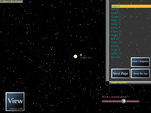 One-planet System Kepler Explorer