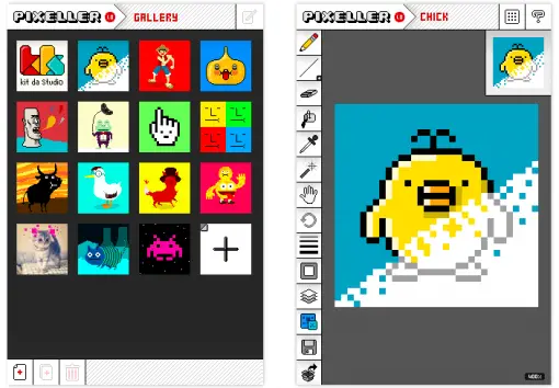 Pixeller Pixel Art App