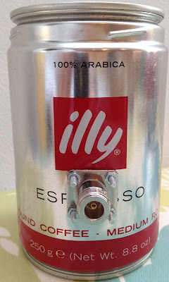 DIY coffee can Wi-Fi antenna Illy can