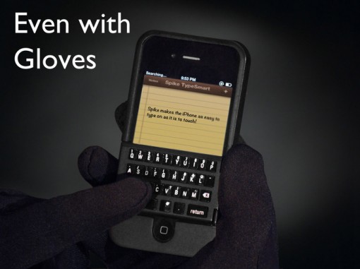 Spike gloves iPhone Case Keyboard