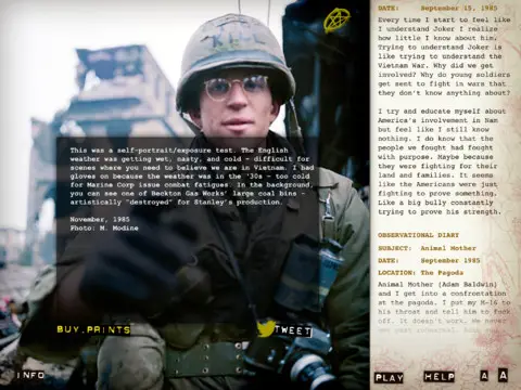 Full Metal Jacket Diary iPad App