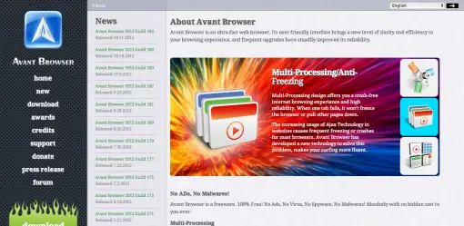 Avant Browser Web broswers