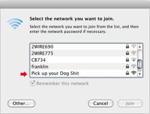 Wi-Fi names