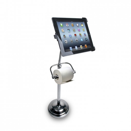 iPad stand and tissue holder landscape mode iPad stand and tissue holder